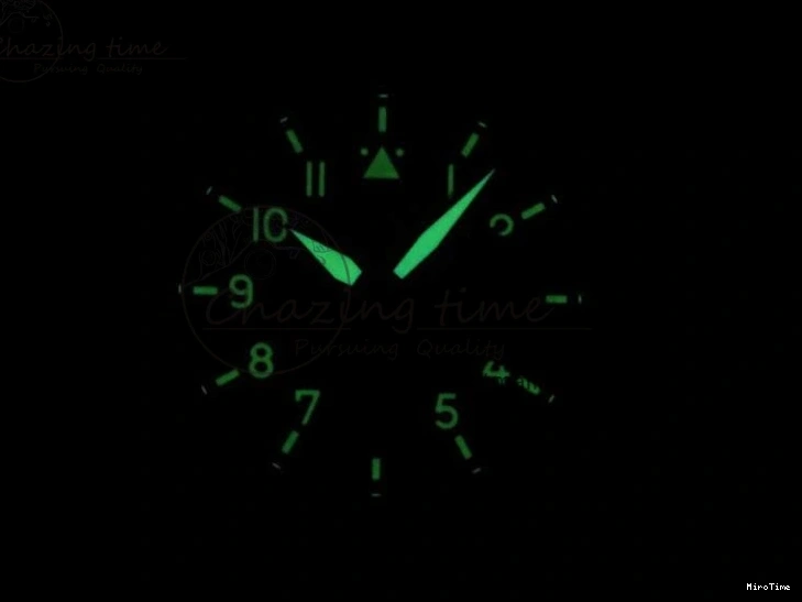 MIROTIME 0405 Big Pilot IW501005 Real Bronze ZF 1:1 Best Edition Black Dial on Brown Leather Strap A Sleek 7192